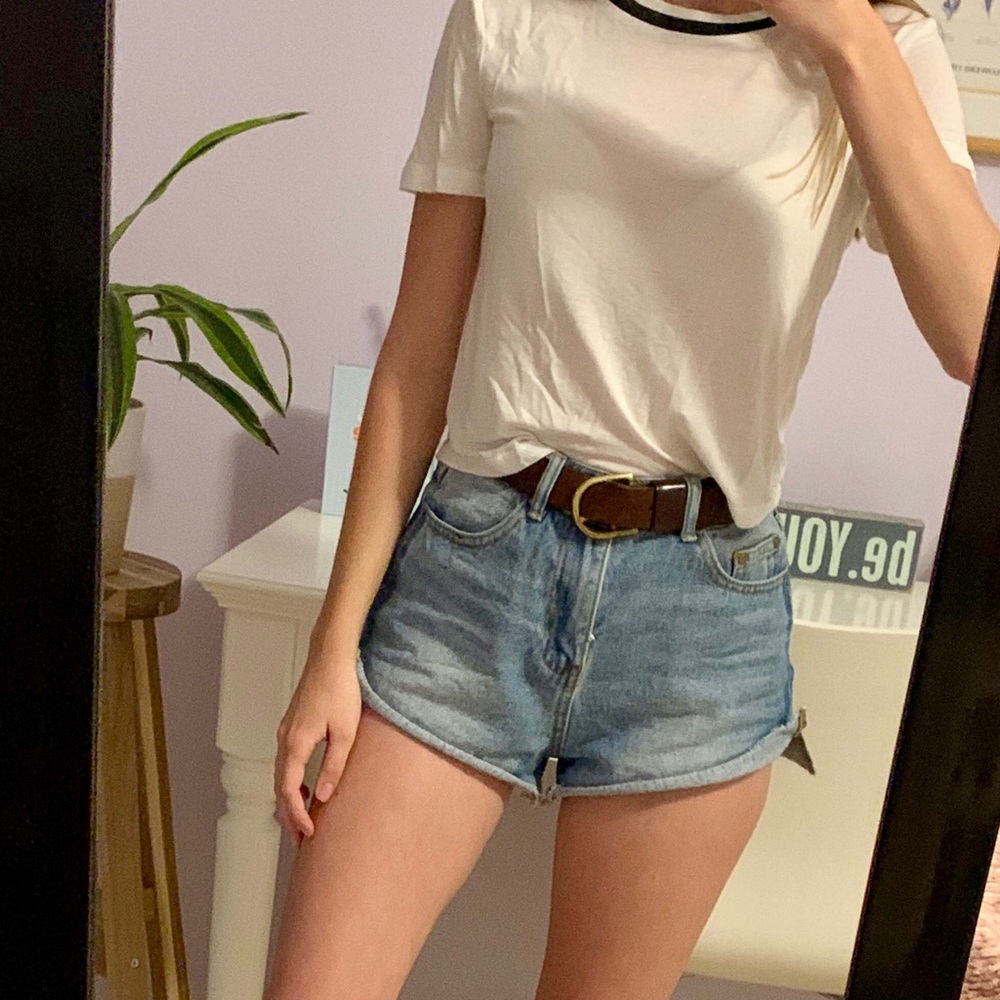 white zara t shirt